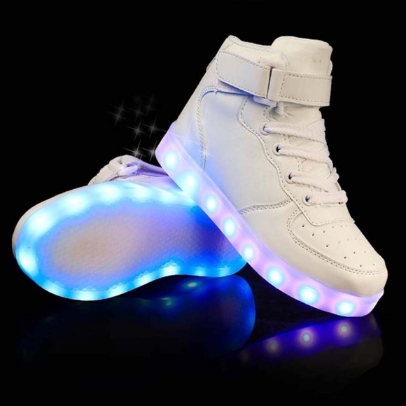Led Shoes High Top USB Charging - Picture 1 of 8